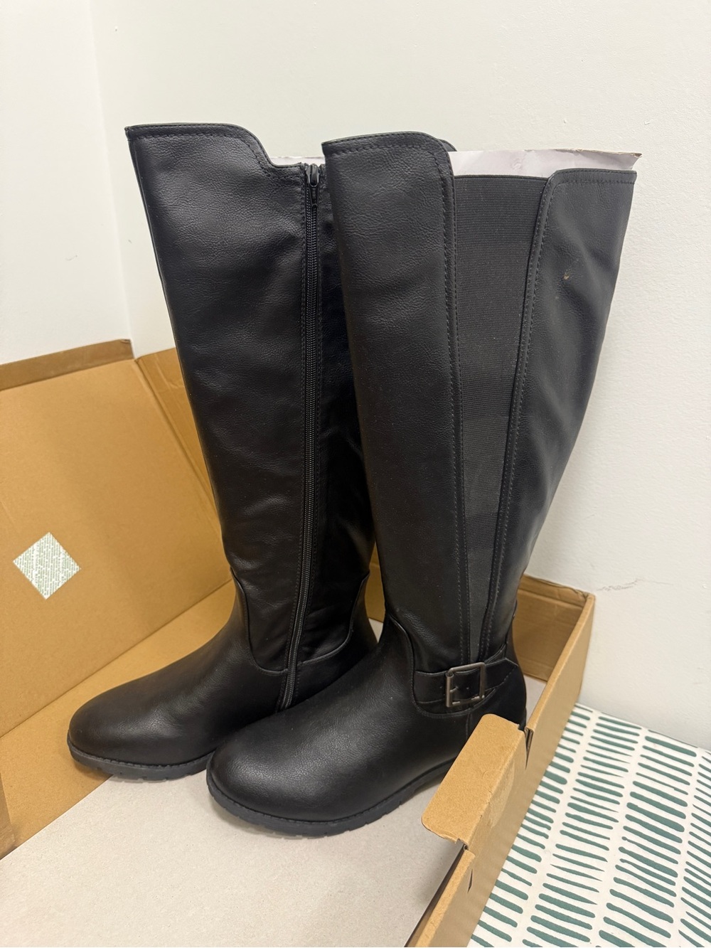 Tall Black Wide Women’s Riding Boots